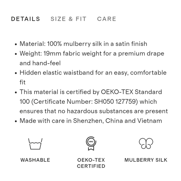 Quince Washable Silk Mini Skirt Brown - Picture 3 of 4